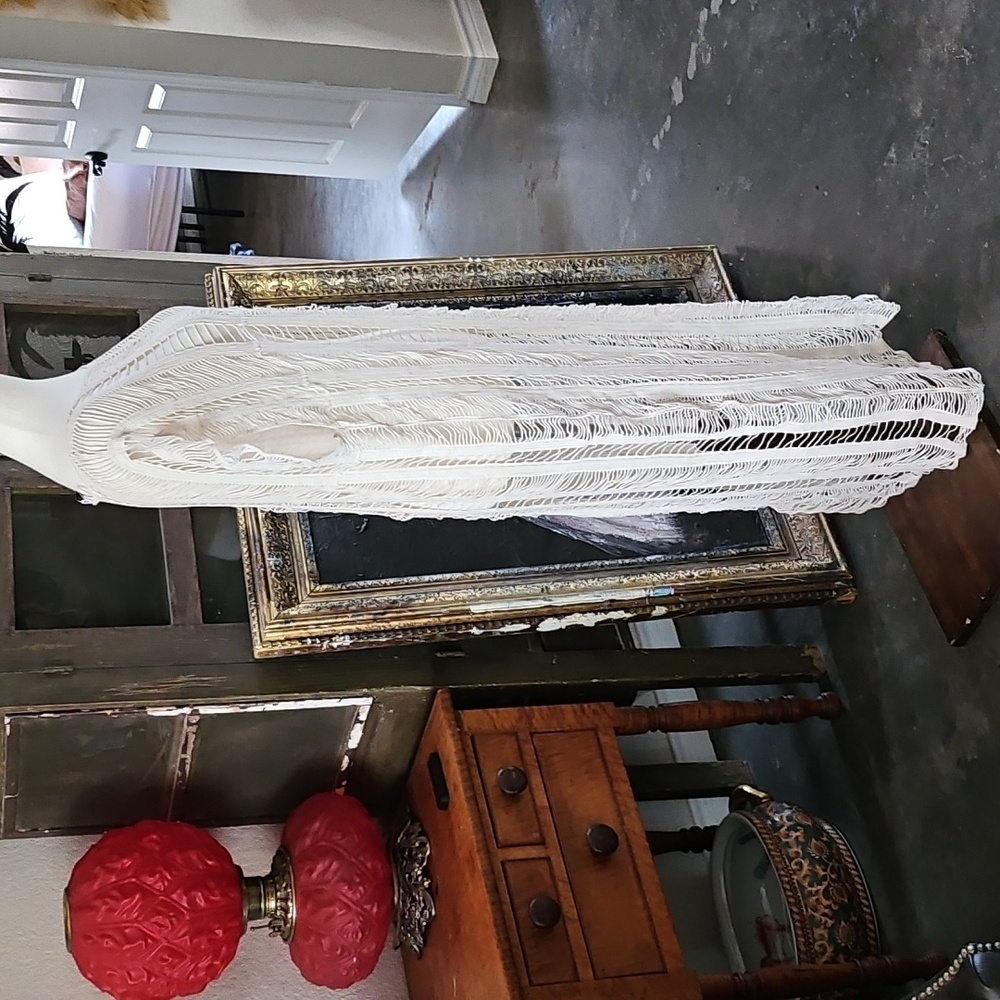 ZARA 2023 SM OPEN WEAVE MIDI TUNIC 8779/150 by Marca Bonito Beach Coverup - Picture 4 of 9